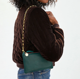 clare v deep sea green wallet clutch with tabs at maeree
