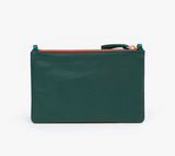 clare v deep sea green wallet clutch with tabs at maeree