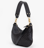 clare v black woven zig zag moyen messenger bag at maeree