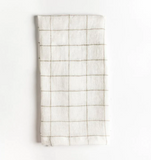 creative women linen windowpane dinner napkins at maeree