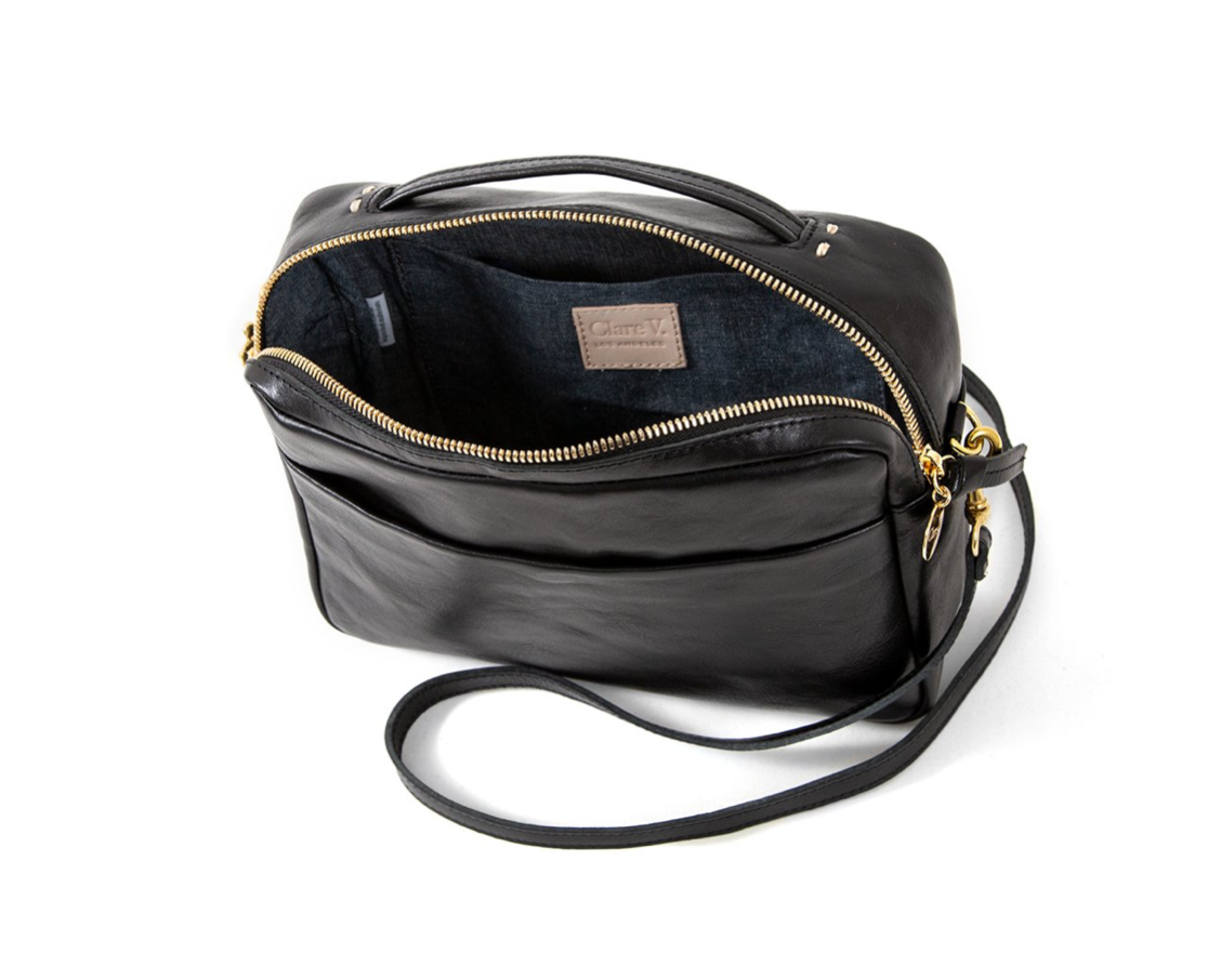 Black Woven Messenger Bag – maeree