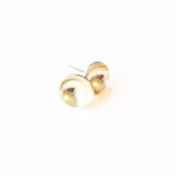 another feather brass cup stud earring at maeree
