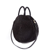 clare v black sisal petit alice round handbag at maeree