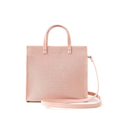 clare v simple petit tote perforated ballet leather