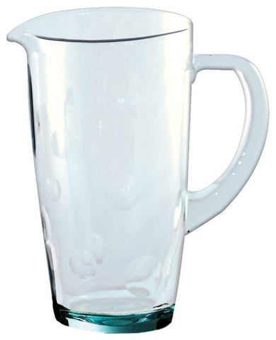 be-home recycled glass dots pitcher