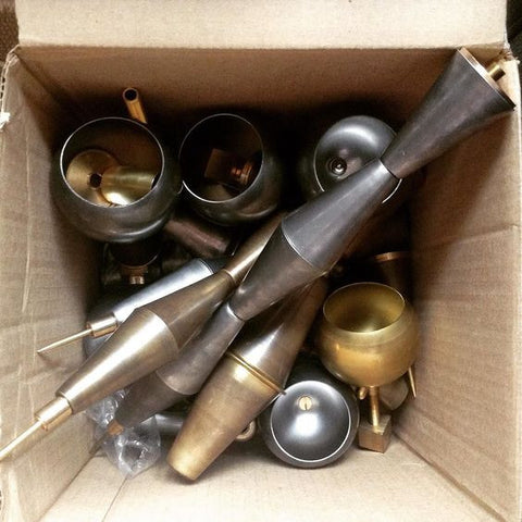 loop de loup industrial candlestick parts