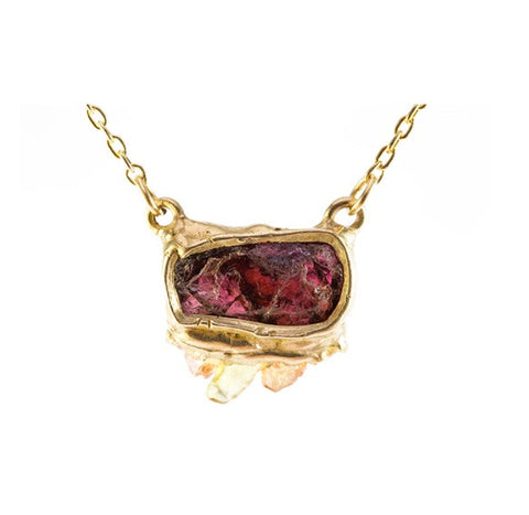 emilie shapiro sunsight garnet pendant necklace at maeree